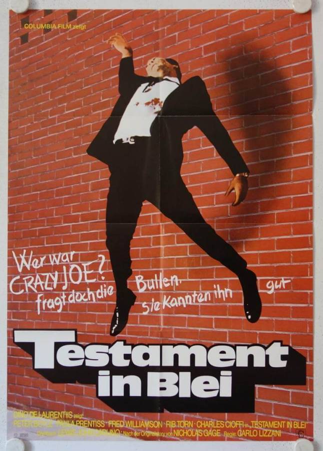 Testament in Blei originales deutsches Filmplakat
